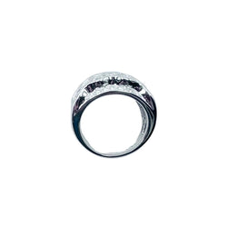 Bague Bandeau en or blanc et diamants - Castafiore