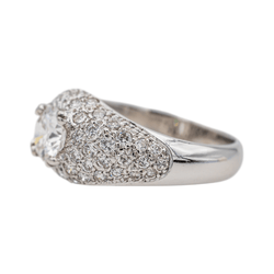 Bague Bandeau en or blanc et diamants - Castafiore