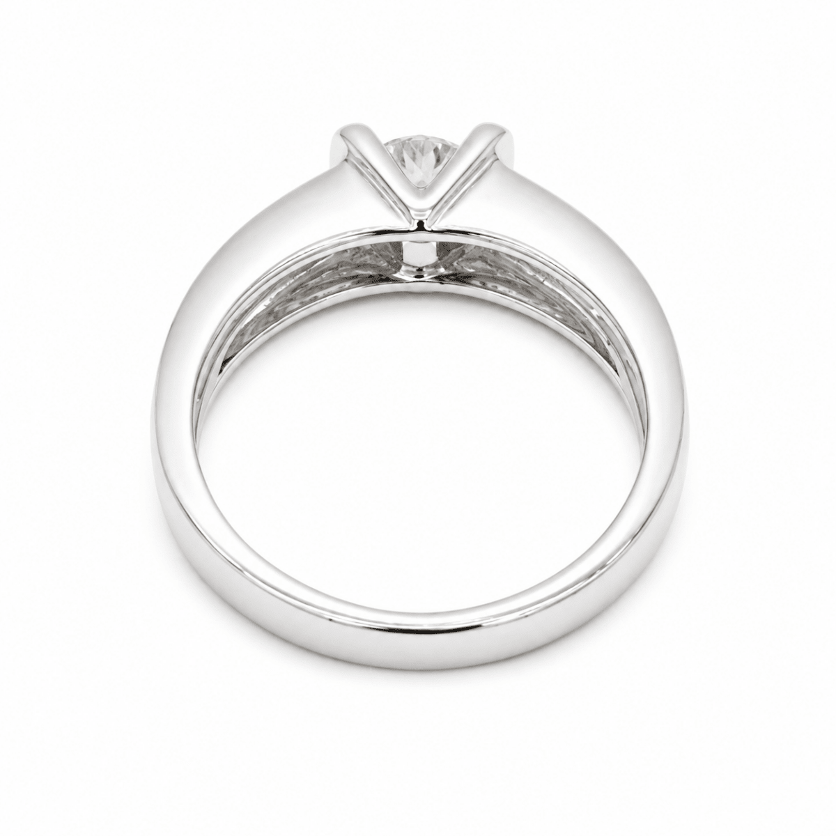 Bague Bandeau en or blanc et diamants - Castafiore