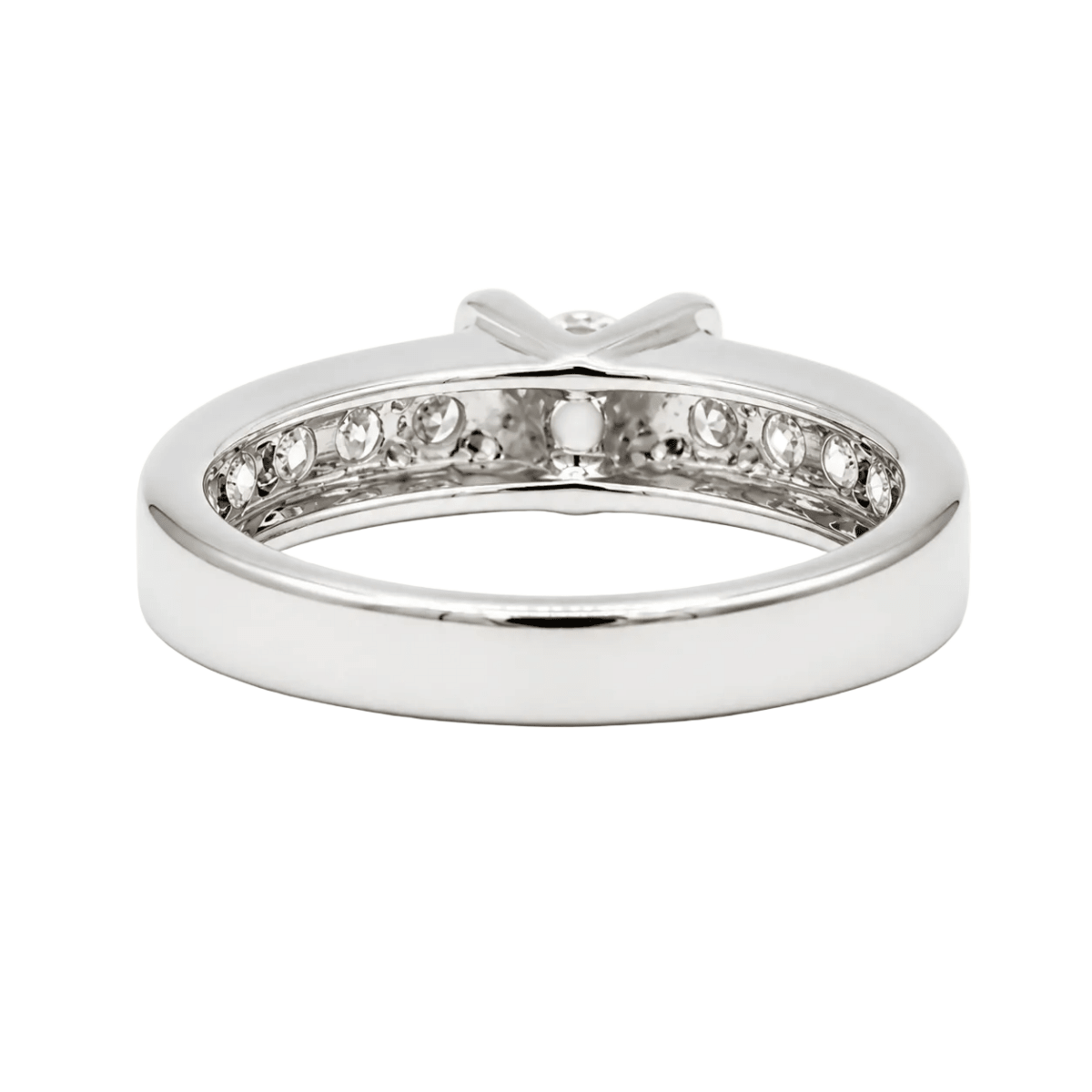 Bague Bandeau en or blanc et diamants - Castafiore