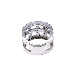 Bague Bandeau en or blanc et diamants - Castafiore