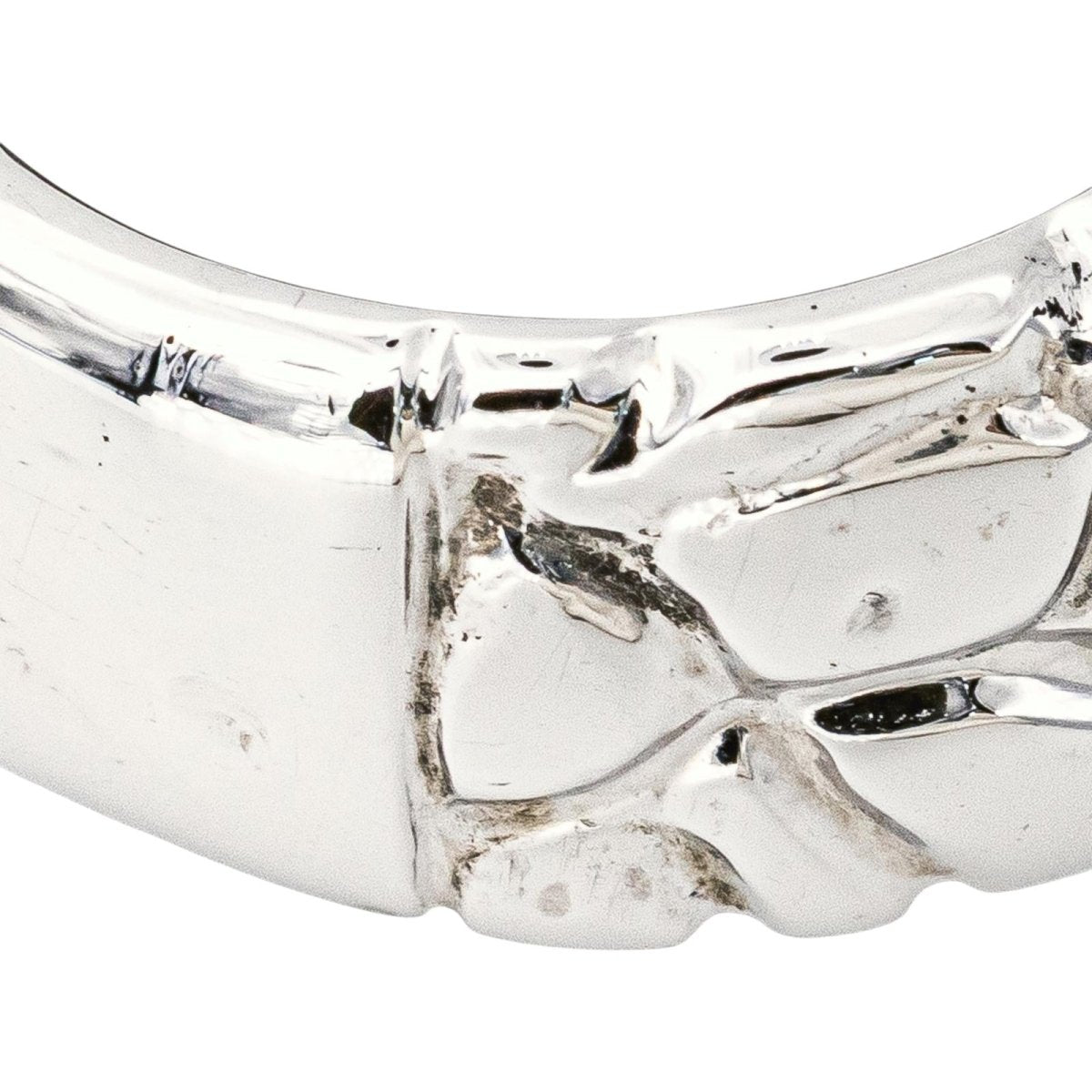 Bague Bandeau en or blanc et rubis - Castafiore