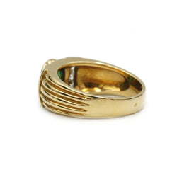 Bague Bandeau en or, émeraude et diamants - Castafiore