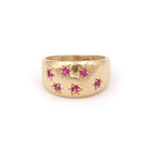 Bague Bandeau en or et rubis - Castafiore