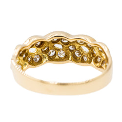 Bague Bandeau en or jaune et diamant - Castafiore