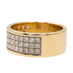 Bague Bandeau en or jaune et diamant - Castafiore