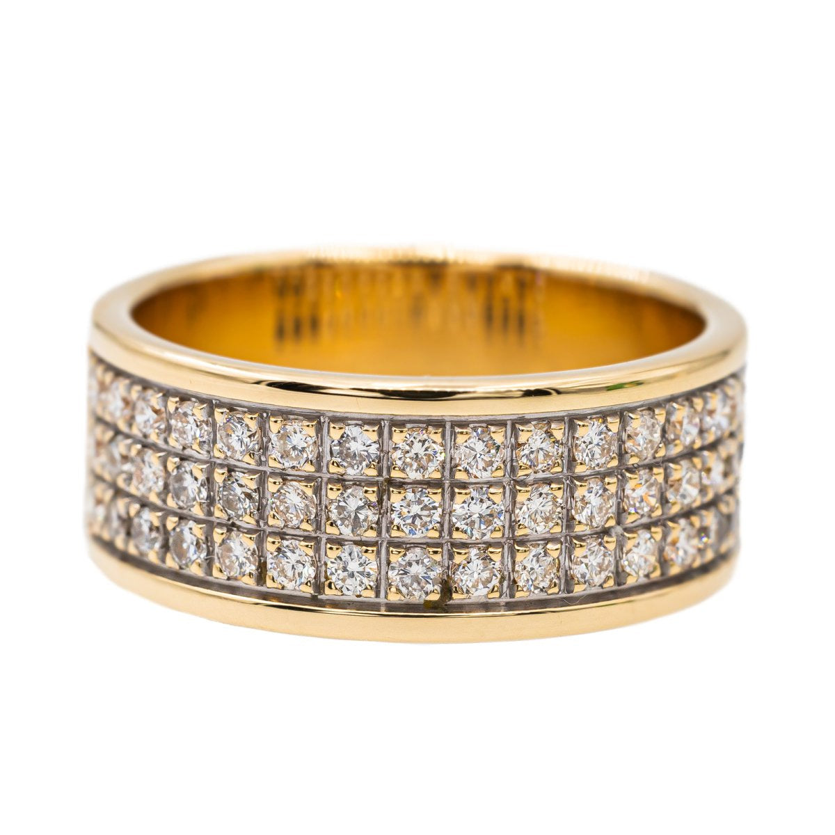 Bague Bandeau en or jaune et diamant - Castafiore