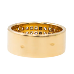 Bague Bandeau en or jaune et diamant - Castafiore