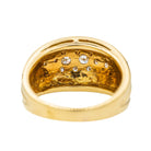 Bague Bandeau en or jaune et diamant - Castafiore