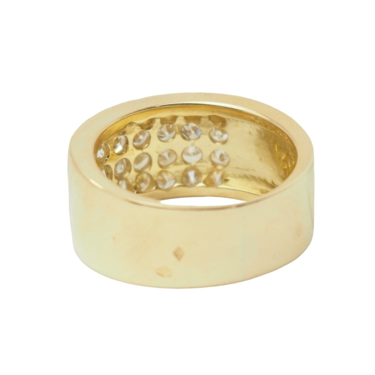 Bague Bandeau en or jaune et diamants - Castafiore