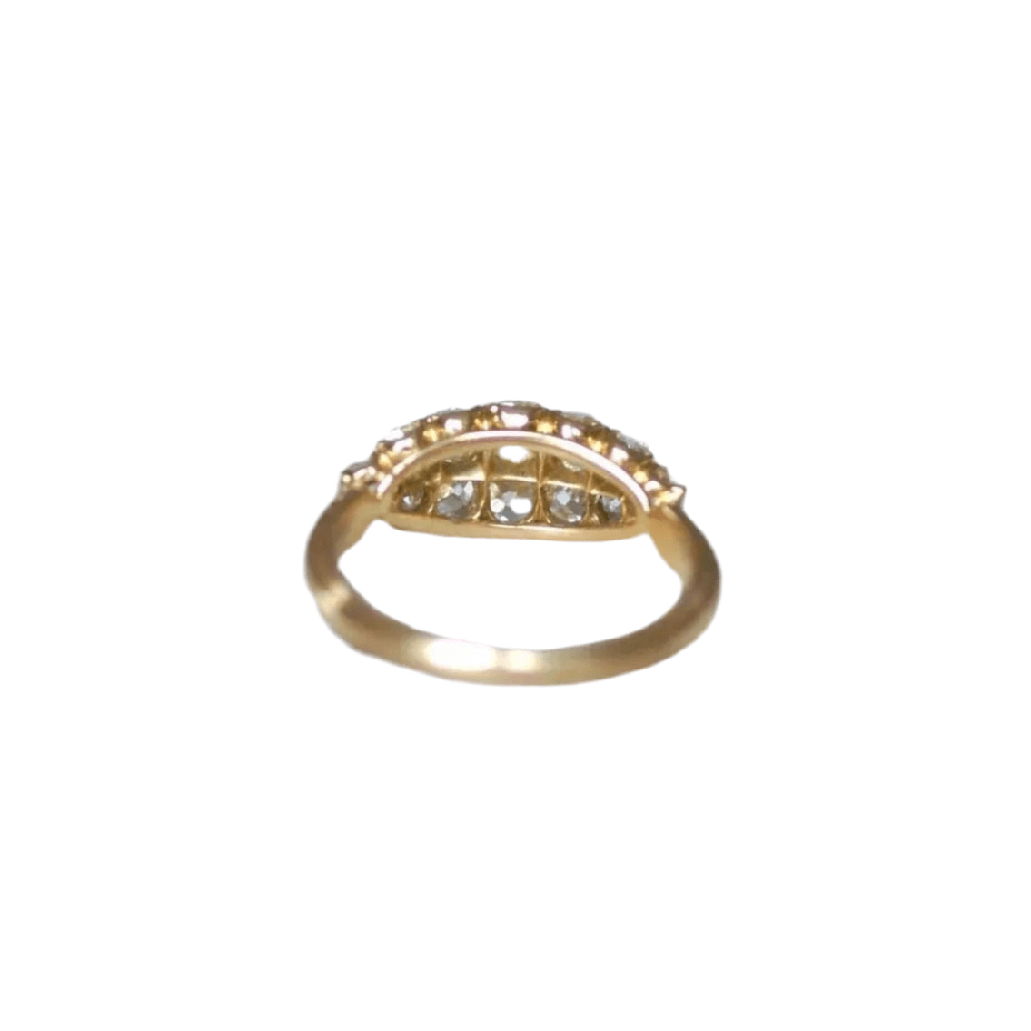 Bague Bandeau en or jaune et diamants - Castafiore