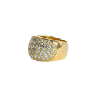 Bague Bandeau en or jaune et diamants - Castafiore