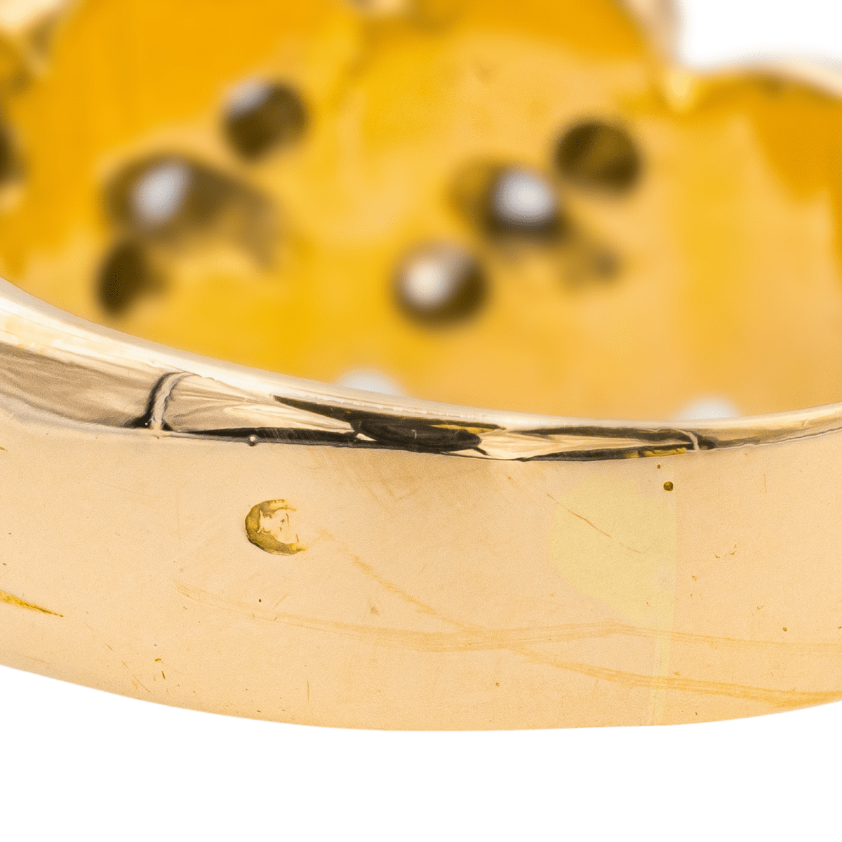 Bague BANDEAU en or jaune et diamants - Castafiore
