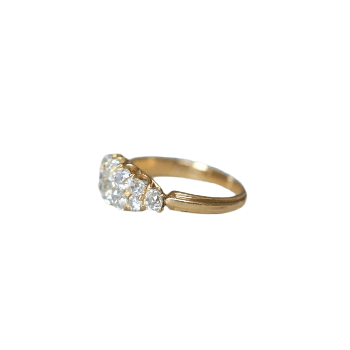 Bague Bandeau en or jaune et diamants - Castafiore