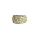 Bague Bandeau en or jaune et diamants - Castafiore