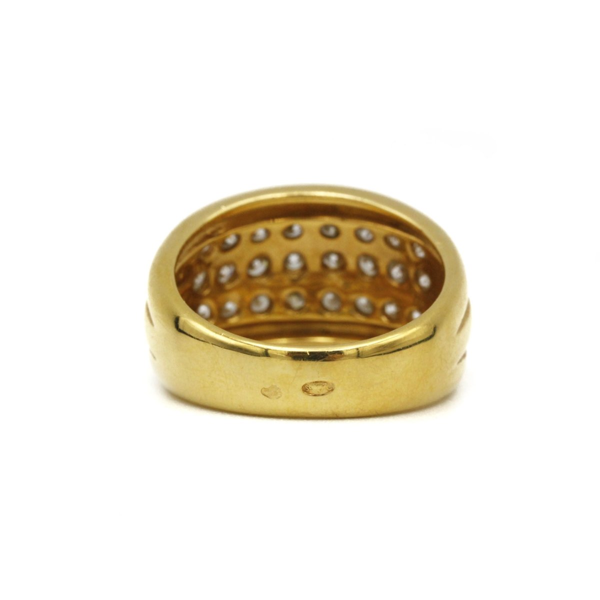 Bague Bandeau en or jaune et diamants - Castafiore