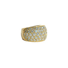 Bague Bandeau en or jaune et diamants - Castafiore