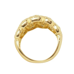 Bague Bandeau en or jaune et diamants - Castafiore