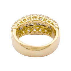Bague Bandeau en or jaune et diamants - Castafiore