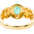 Bague Bandeau en or jaune et émeraude - Castafiore