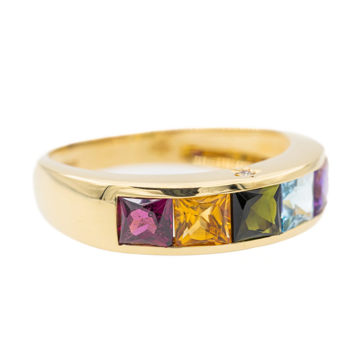 Bague Bandeau en or jaune et tourmaline - Castafiore