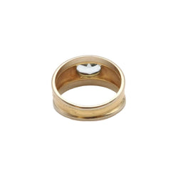 Bague Bandeau en or jaune, or blanc et topaze - Castafiore