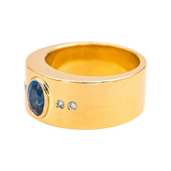 Ring Yellow gold Sapphire