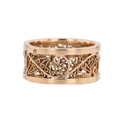 Bague Bandeau en or rose - Castafiore