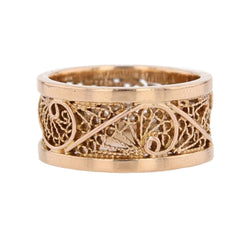 Bague Bandeau en or rose - Castafiore