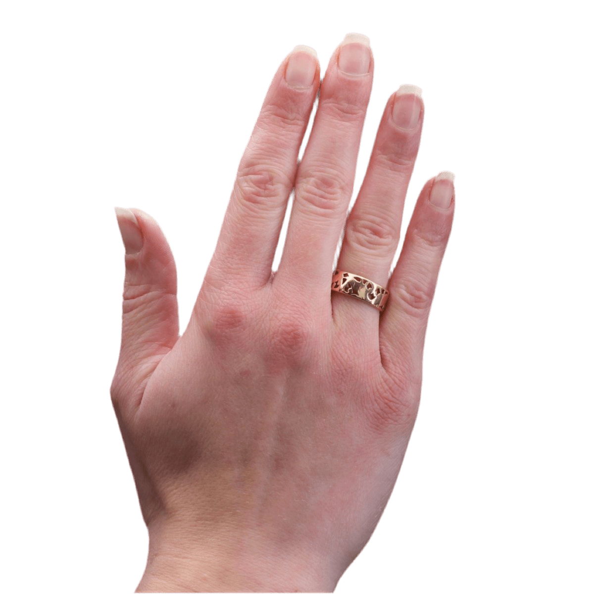 Bague Bandeau en or rose - Castafiore