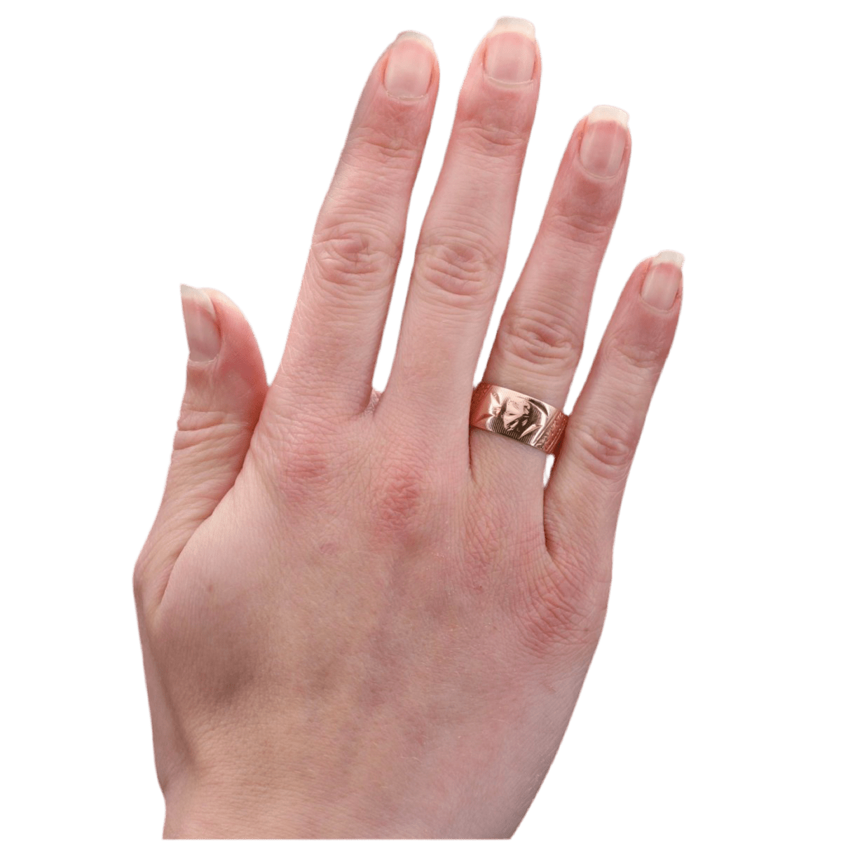 Bague Bandeau en or rose - Castafiore