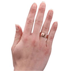 Bague Bandeau en or rose - Castafiore