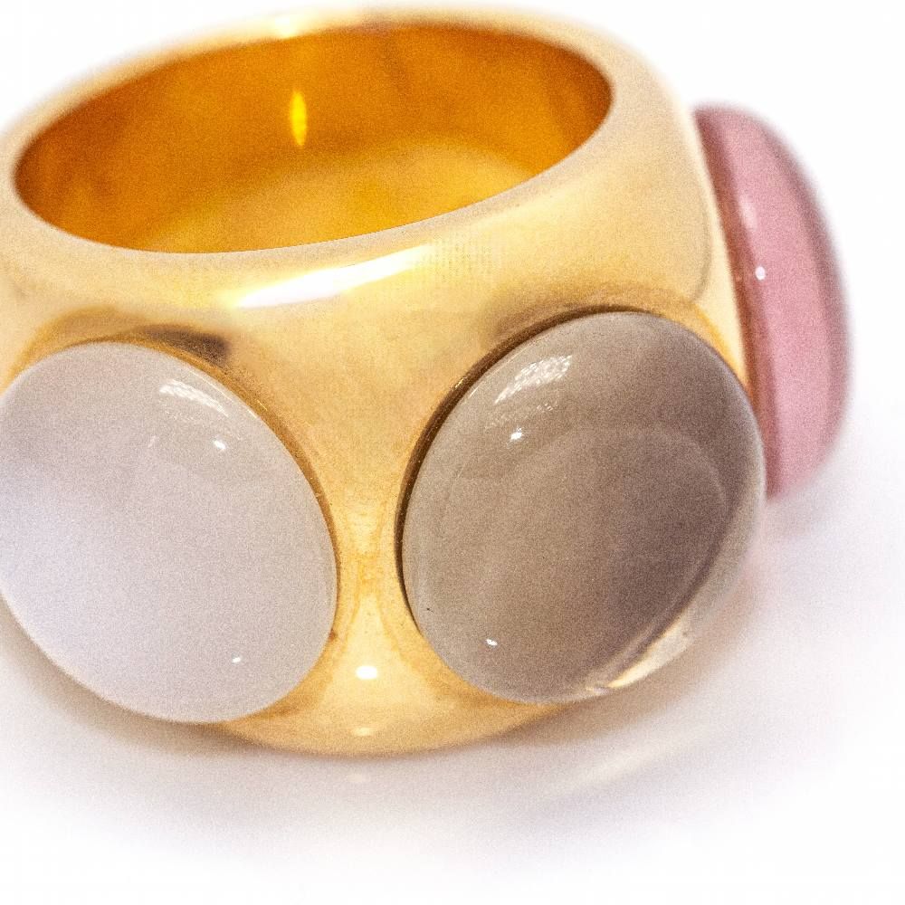 Bague QUARZ BUBBLE en or rose