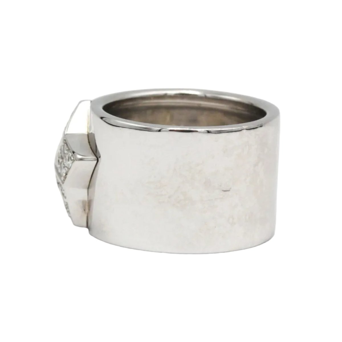 Bague Bandeau FRED "Lucifer" en or blanc et diamants - Castafiore