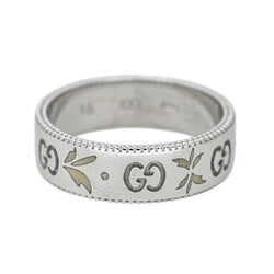 Bague Bandeau GUCCI "Blossom" en or blanc - Castafiore