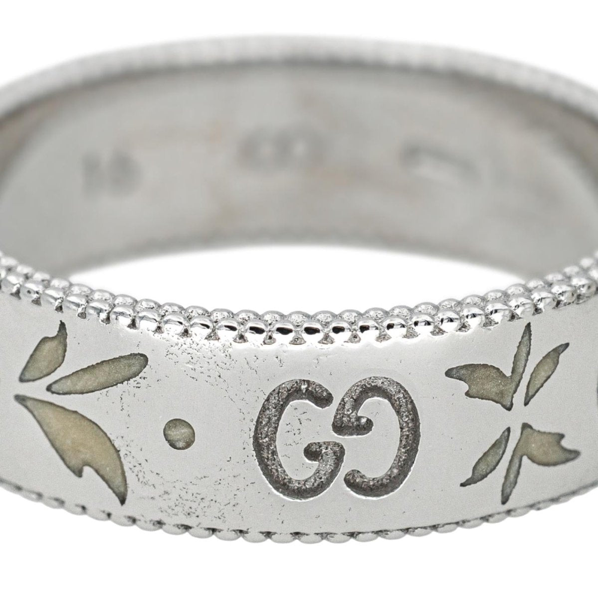 Bague Bandeau GUCCI "Blossom" en or blanc - Castafiore