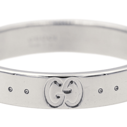 Bague Bandeau GUCCI "Fine Icon" en or blanc - Castafiore