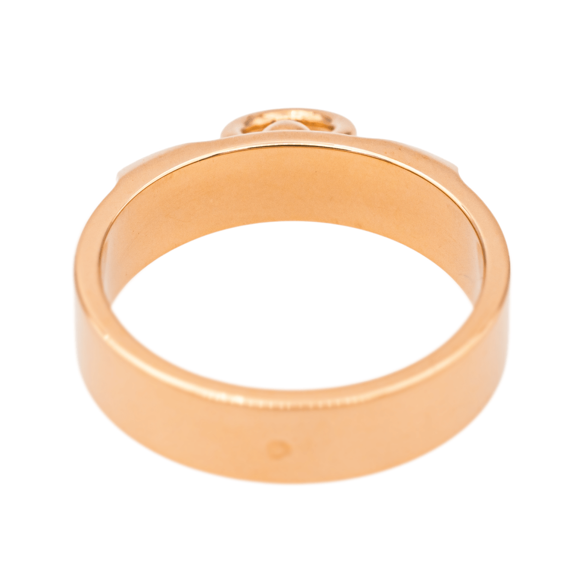 Bague Bandeau HERMÈS "Collier de Chien" en or rose - Castafiore