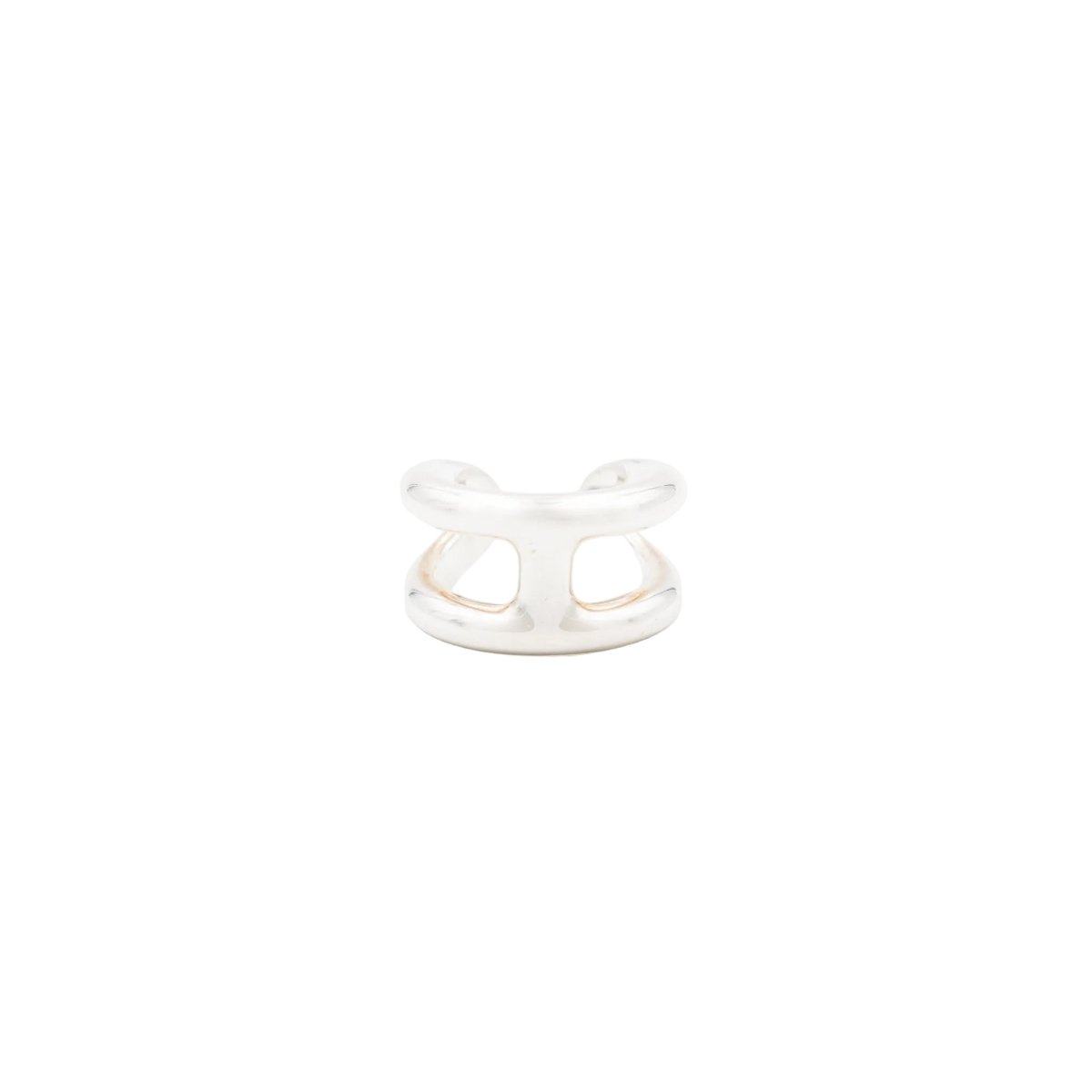 Bague Bandeau HERMÈS "Osmose" en argent - Castafiore