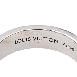 Bague Bandeau LOUIS VUITTON "Empreinte" en or blanc - Castafiore