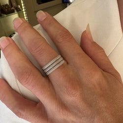 Bague Bandeau MAUBOUSSIN "Le Premier Jour" en or blanc - Castafiore