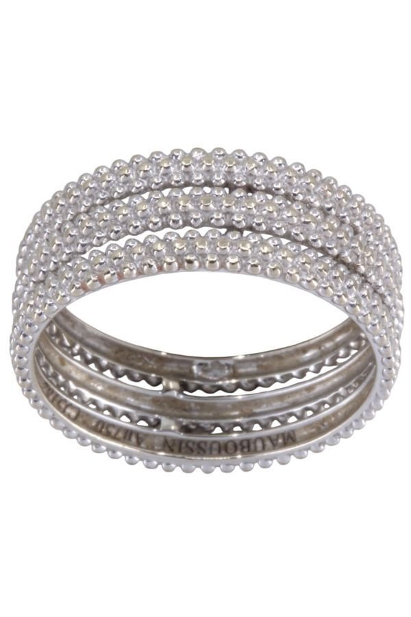 Bague Bandeau MAUBOUSSIN "Le Premier Jour" en or blanc - Castafiore