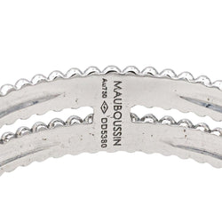 Bague Bandeau MAUBOUSSIN "Mon Premier Jour c'est Toi N°1" en or blanc et diamants - Castafiore