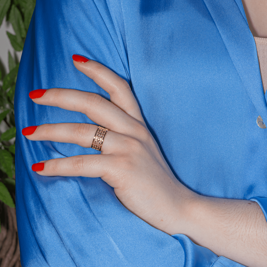 Bague Bandeau MAUBOUSSIN "Une Galerie Rue de Seine" en or jaune - Castafiore