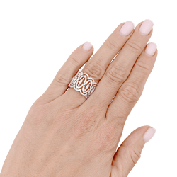 Bague Bandeau MESSIKA "Arabesque" en or blanc et diamants - Castafiore