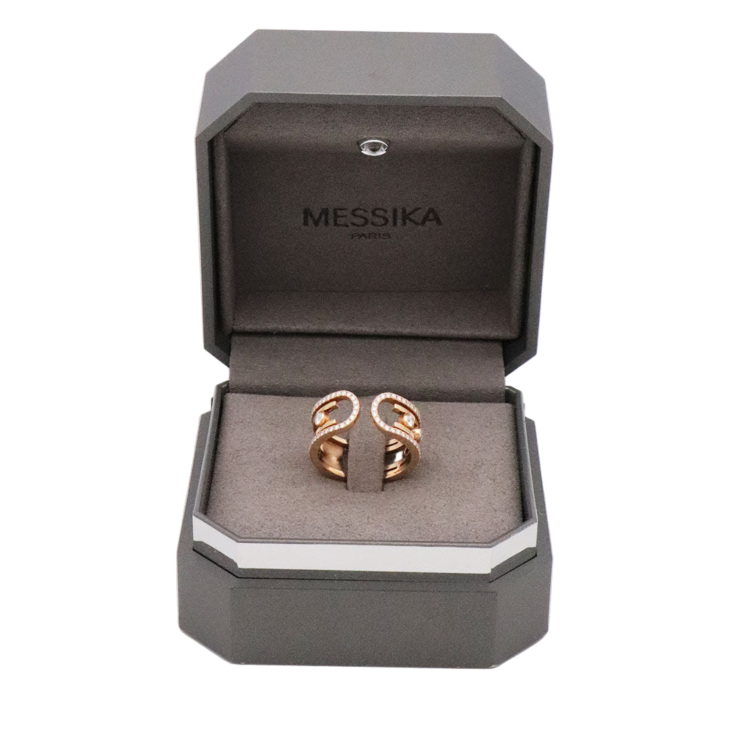 Bague Bandeau MESSIKA "Move 10th" en or rose et diamants - Castafiore