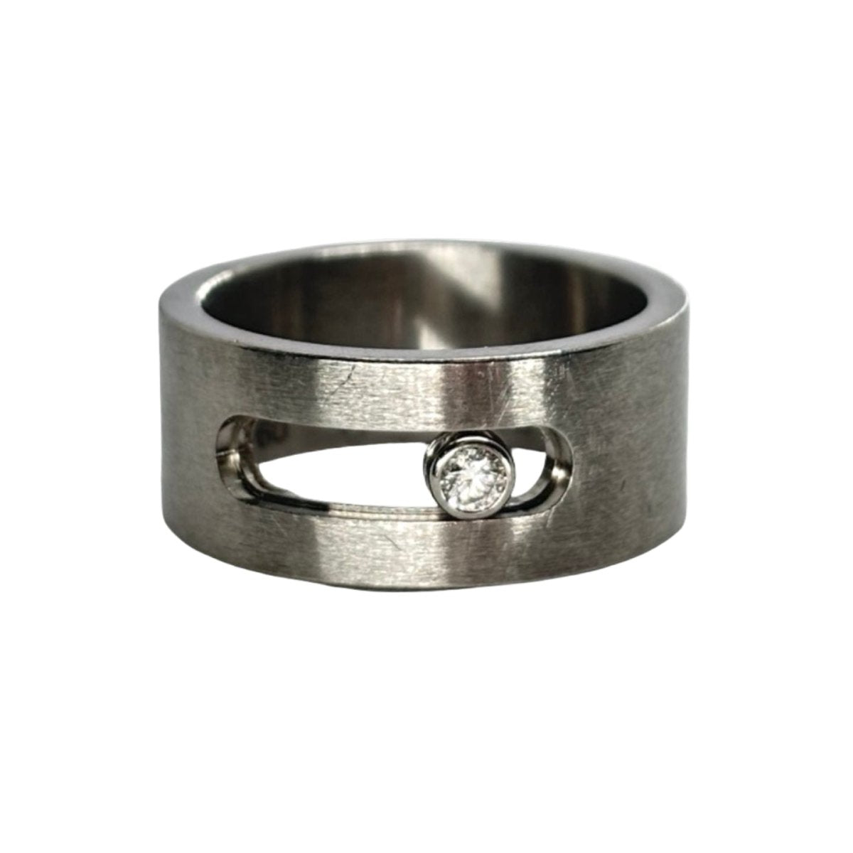 Bague Bandeau MESSIKA "Move" en titane et diamant - Castafiore