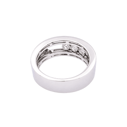 Bague Bandeau MESSIKA "Move Joaillerie" en or blanc et diamants - Castafiore