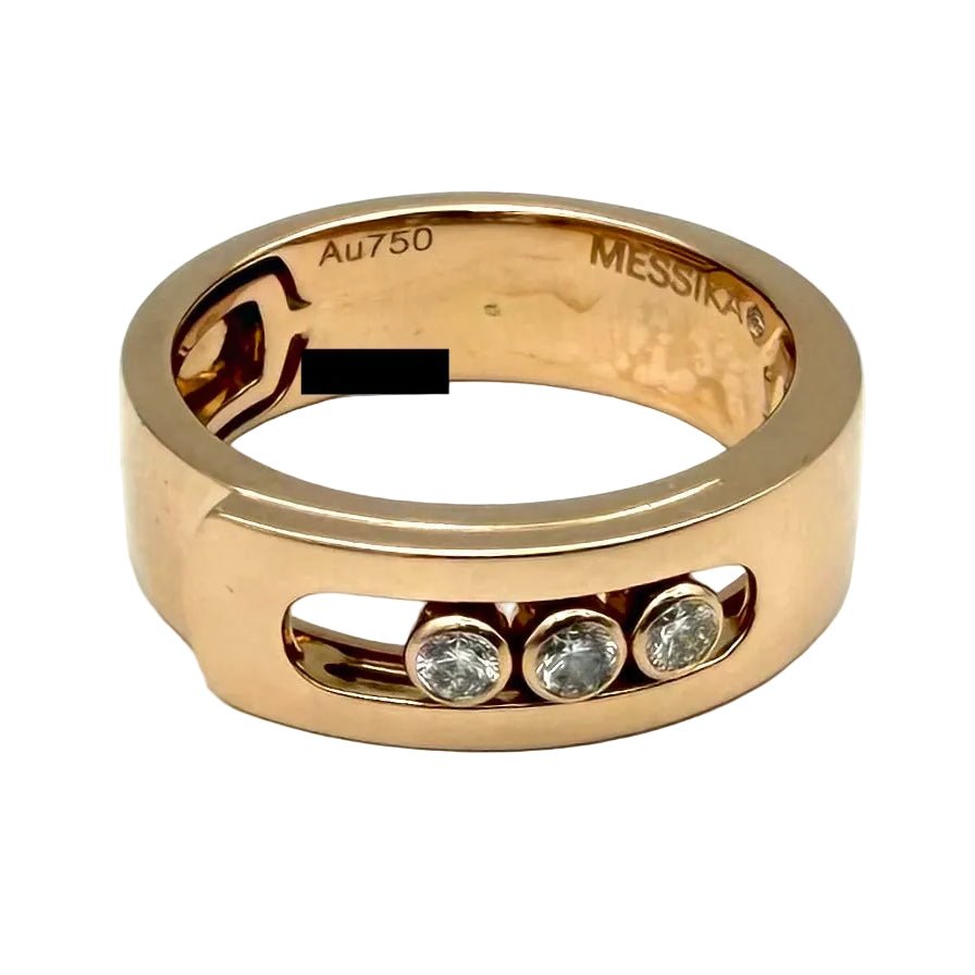 Bague Bandeau MESSIKA "Move Noa" PM en or rose et diamants - Castafiore
