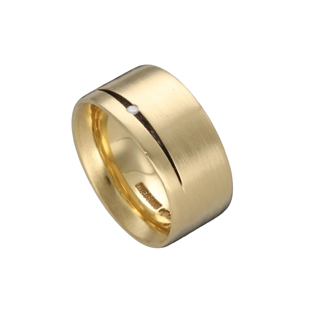 Bague Bandeau NIESSING "Fontana" en or jaune et diamant - Castafiore